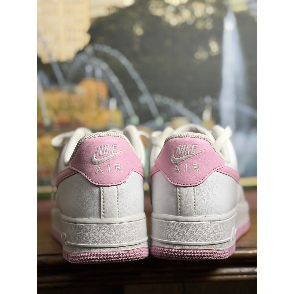Nike Air Force 1 '07 Bubblegum White Pink Leather Sneakers FJ4146-101 sz 9.5 - Picture 5 of 11